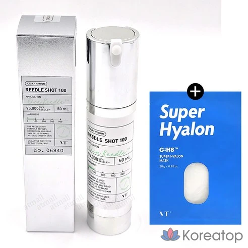 [1 упаковка маски VT Super Hyaluronic Acid Mask бесплатно] VT Cosmetics VT Riddle Shot 100 Essence 50 мл