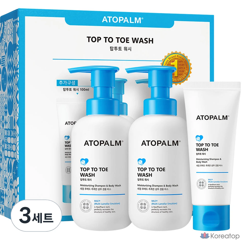 Гель для умывания Atopalm Top to Toe Wash 300 мл (2 шт.) + набор 100 мл (3 набора)