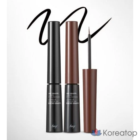 Жидкая подводка для глаз The Face Shop fmgt Inkgraphy Liquid Liner EX, оттенок 02 Deep Brown
