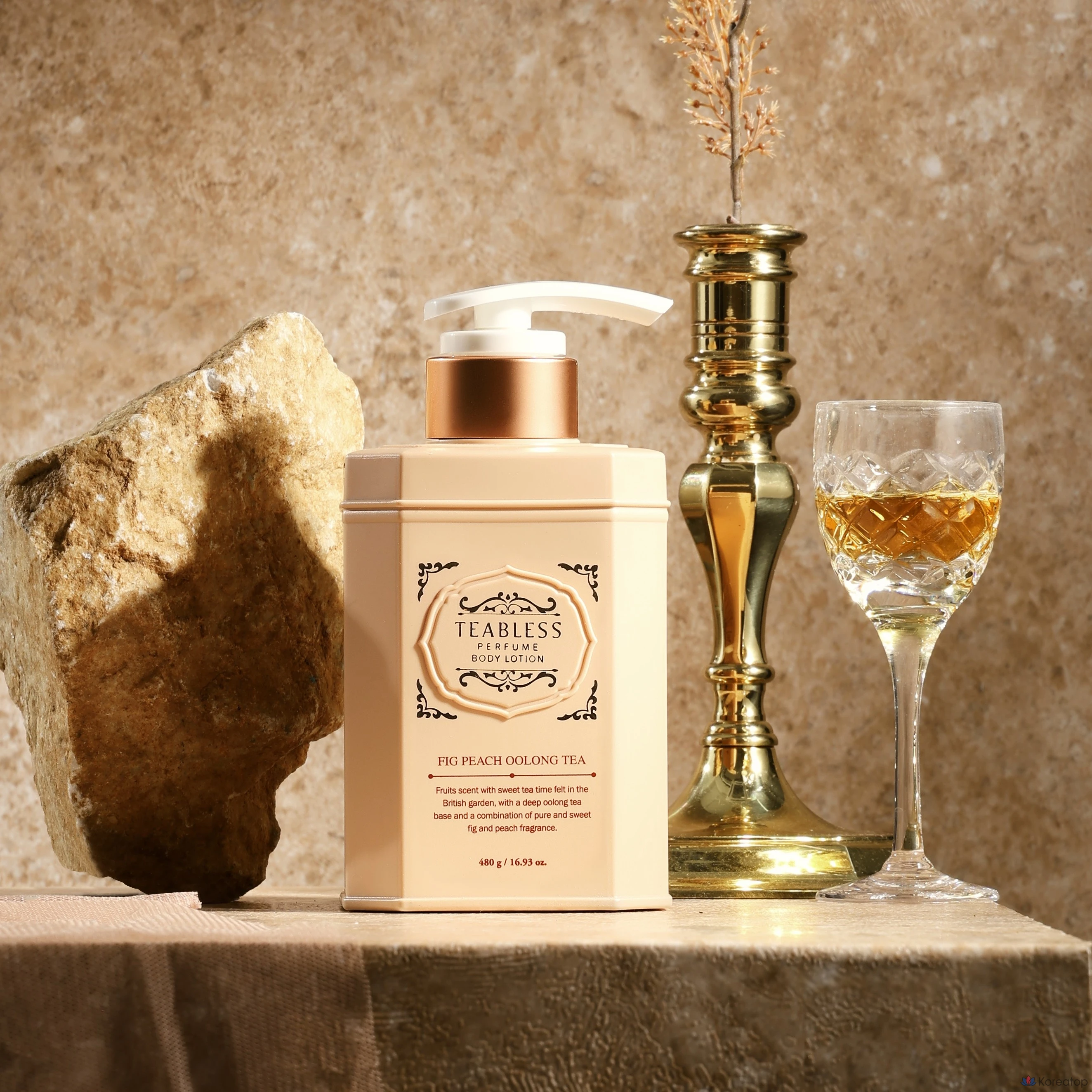 Парфюмерный лосьон для тела T-Bless с ароматом инжира, персика и чая улун, 480 г, 1 шт.