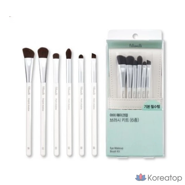 Набор для ухода Fillimilli Eye Makeup Brush Kit 6-piece Set, 1 шт.