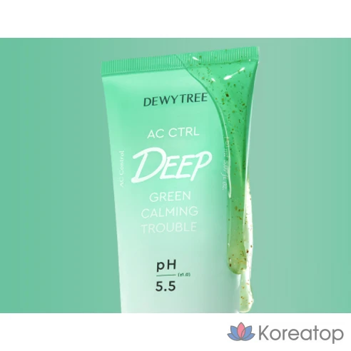 Успокаивающая пенка для умывания Dewytree AC Control Deep Green