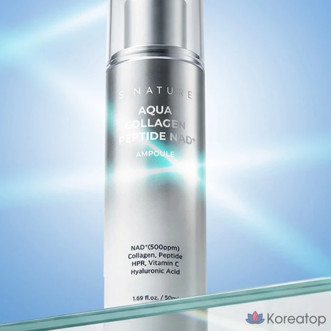 Ампульная сыворотка S.NATURE Aqua Collagen Peptide NAD Plus Ampoule, 50 мл, 1 шт.