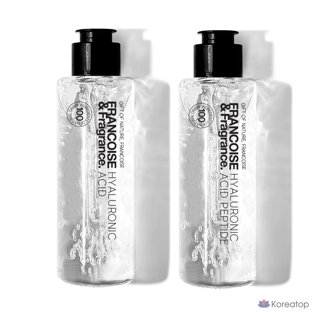 Набор для ухода Francoise&fragrance. Hyaluronic Acid High Molecular 100ml + Low Molecular 100ml 2-piece Set, 200 мл, 1 шт.