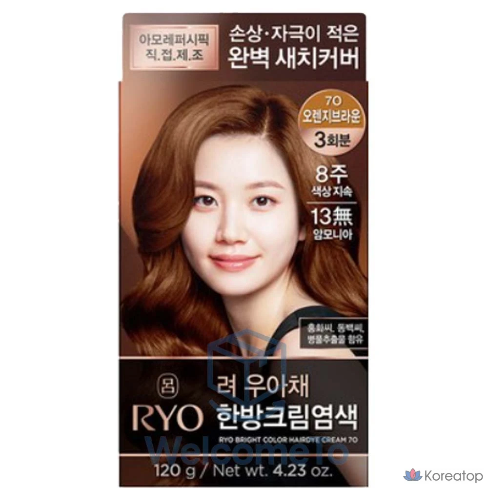 Краска для волос Ryo Woochae, оттенок Orange Brown, 1 шт., фото 2