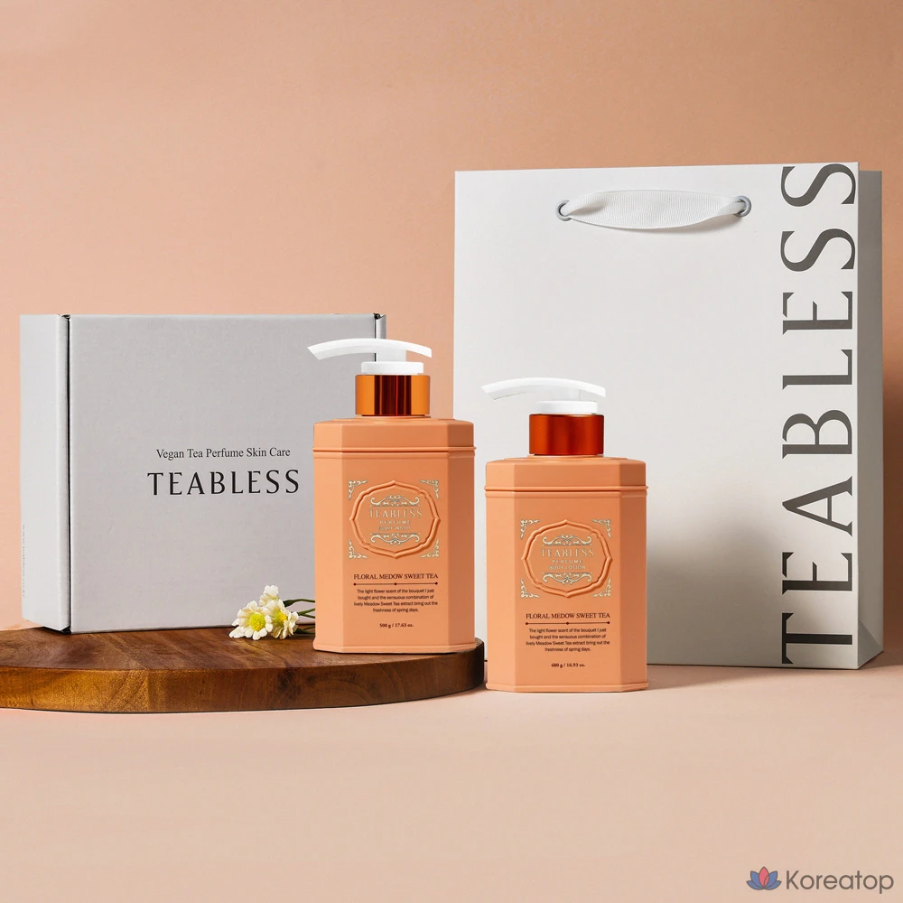 Набор TEABLESS Floral Meadow Sweet Tea: лосьон для тела, гель для душа, 1 комплект.