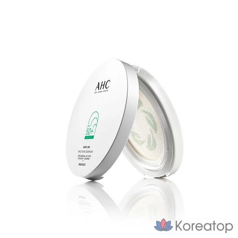 Солнцезащитный крем-кушон успокаивающий AHC SPF50+ PA++++, 25 г