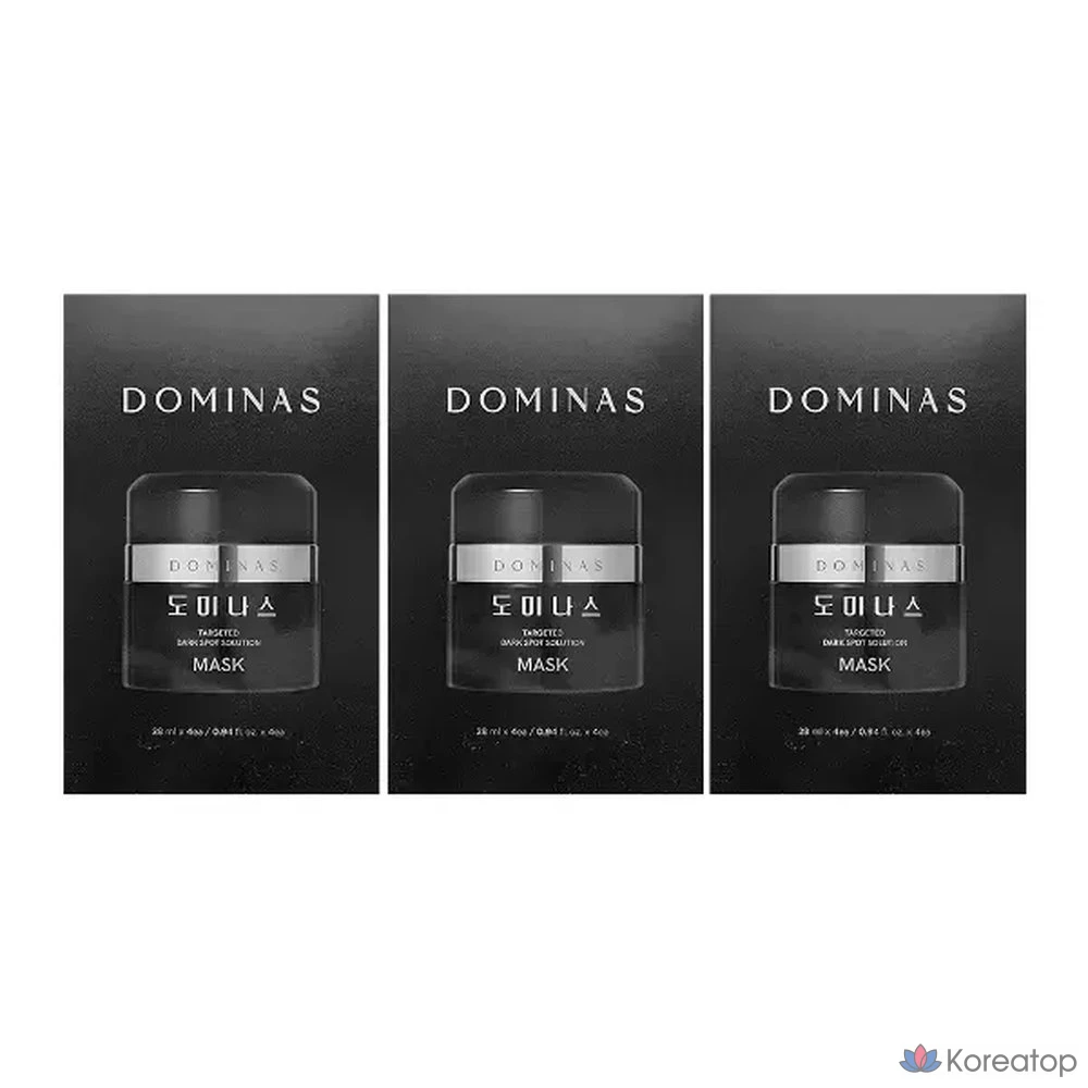 Тканевая маска для лица Dominas TG Brightening Mask, 28 мл, 12 шт.
