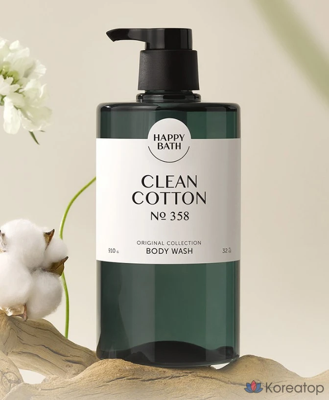 Гель для душа Happy Bath Original Collection с мягким кислым эффектом, аромат "Чистый хлопок", 910 г, 1 шт.