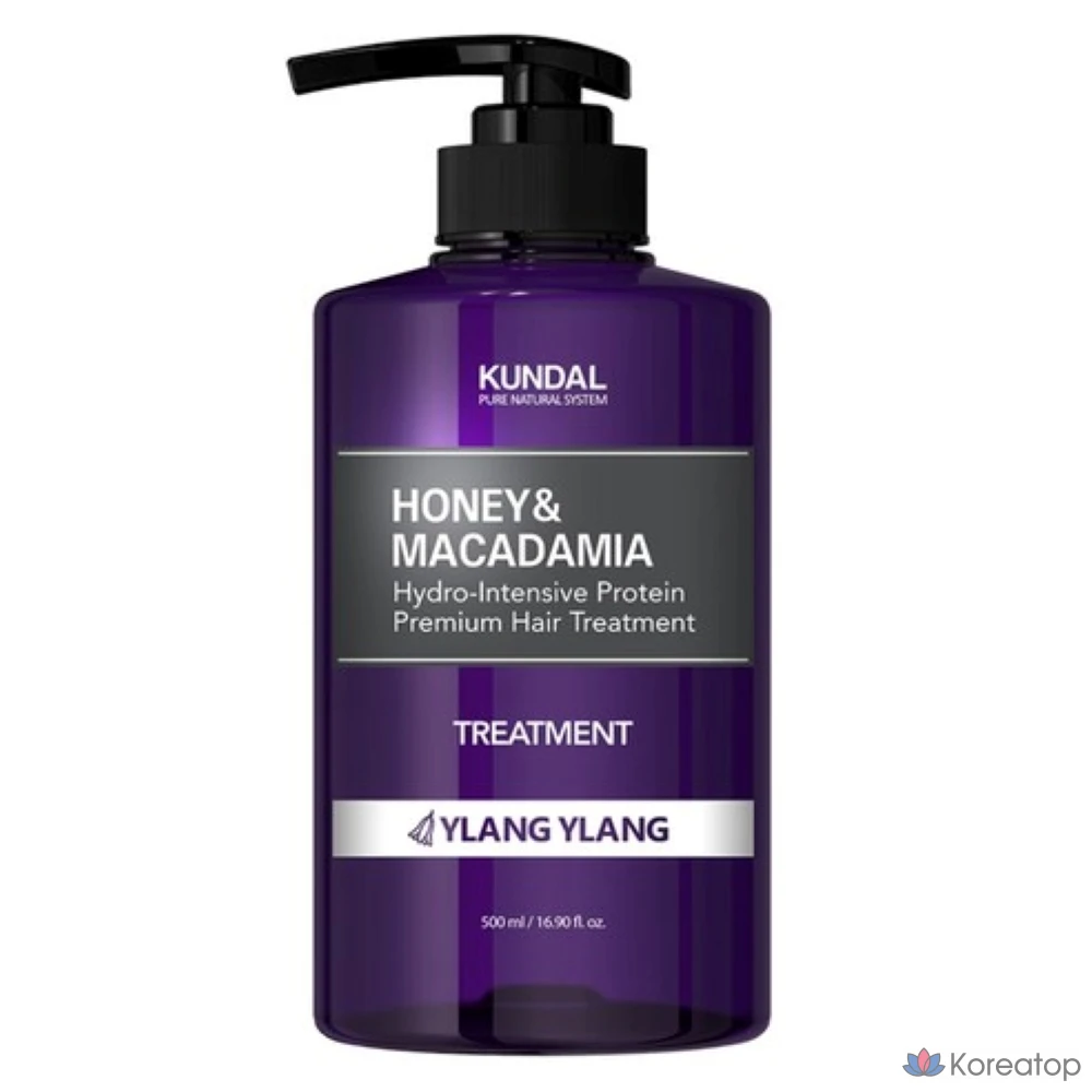Kundal Средство для ухода за волосами с медом и макадамией «Иланг-иланг», 718 мл, 1 шт.