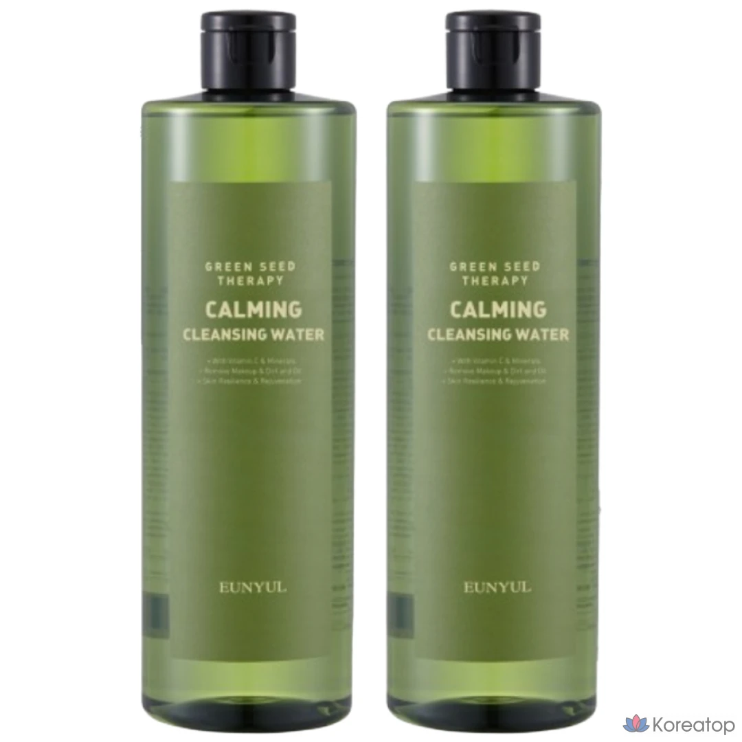 Очищающая успокаивающая вода Eunyul с зелеными семенами, 1 л, 1 шт.