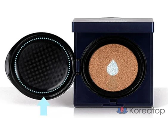 Набор DASHU Men's Aqua Matte BB Cushion Foundation 15 г + сменный блок 15 г, оттенок Deep Beige, 1 шт.