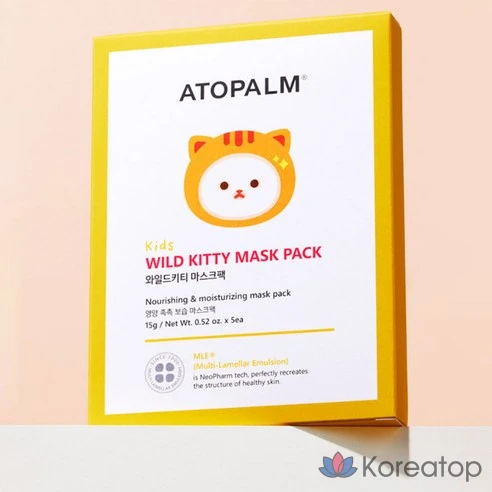 Детская тканевая маска Atopalm Wild Kitty Mask Pack 15 мл