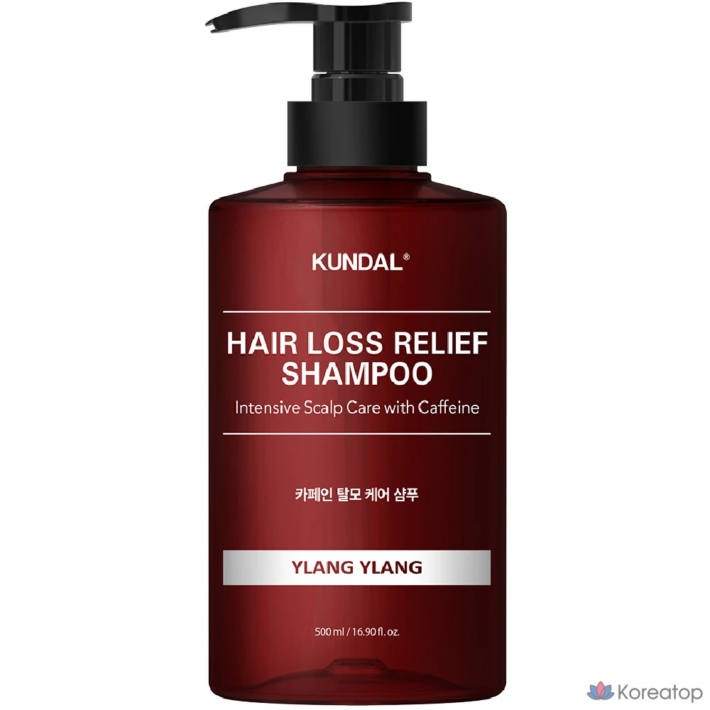 Kundal Кофеин Шампунь против выпадения волос Иланг-иланг, 500 мл, 1 шт.