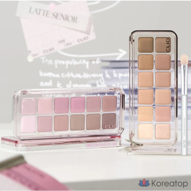 Палетка теней для век Clio Pro Eye Palette Air, оттенок 012 Crystal Soak, 1 шт.