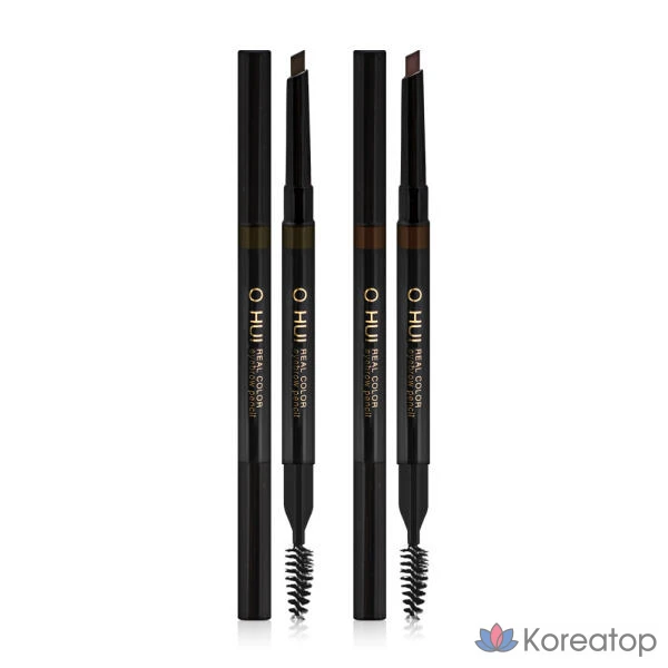 Карандаш для бровей Ohui Real Color Eyebrow Pencil (Dual Auto Type), оттенок Walnut Brown, 1 шт., фото 2