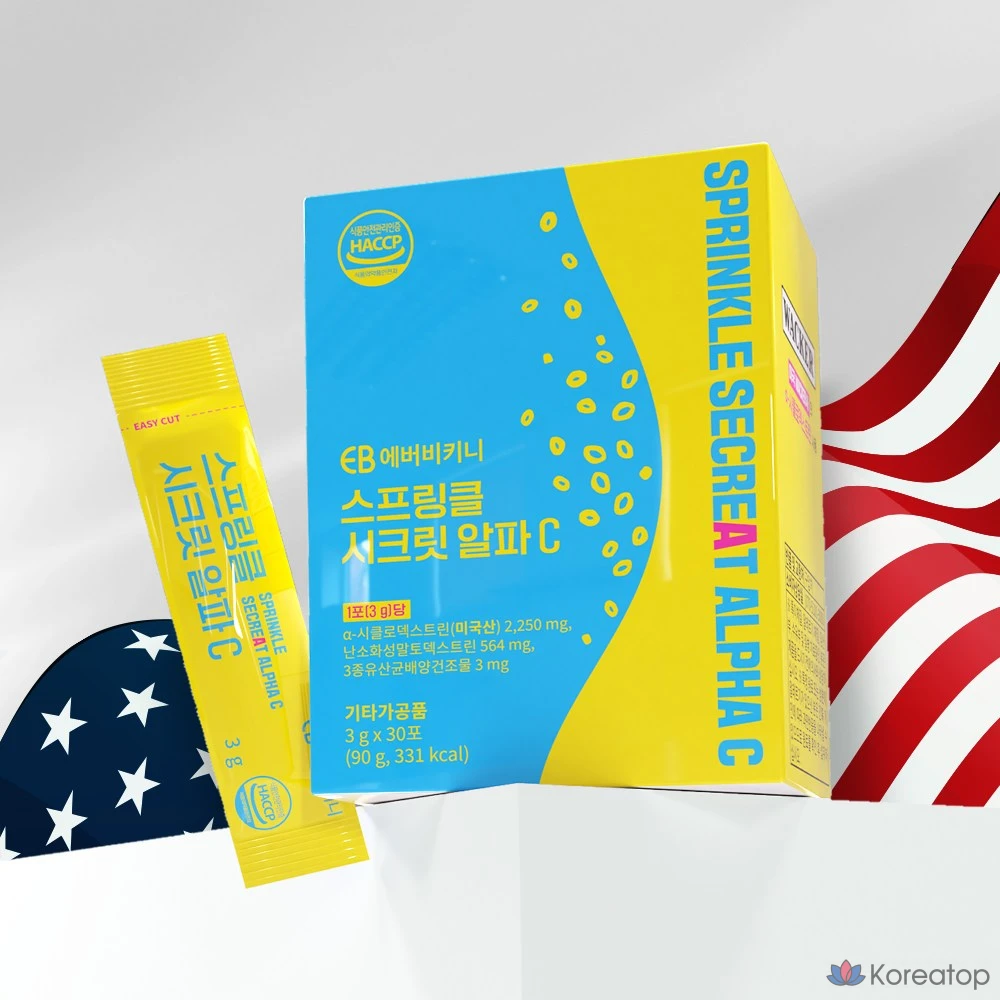 Спрей-пудра EverBikini Alpha Cyclodextrin Sprinkle Secret Alpha C, 30 порций, 1 шт.