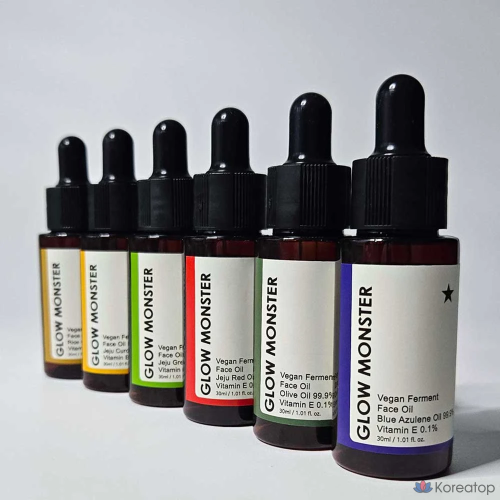 Glow Monster Веганское ферментированное масло для лица с маслом зеленого чая с острова Чеджу 99,9%, 30 мл, 1 шт.