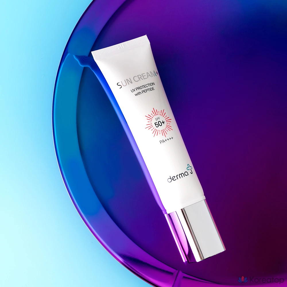 Солнцезащитный крем Derma J Peptastine Sunscreen Plus SPF50+ PA++++, 50 мл, 1 шт.
