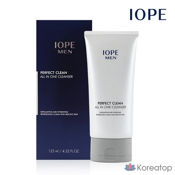 Очищающее средство IOPE Men Perfect Clean All-in-One Cleanser, 125 мл, 1 шт.