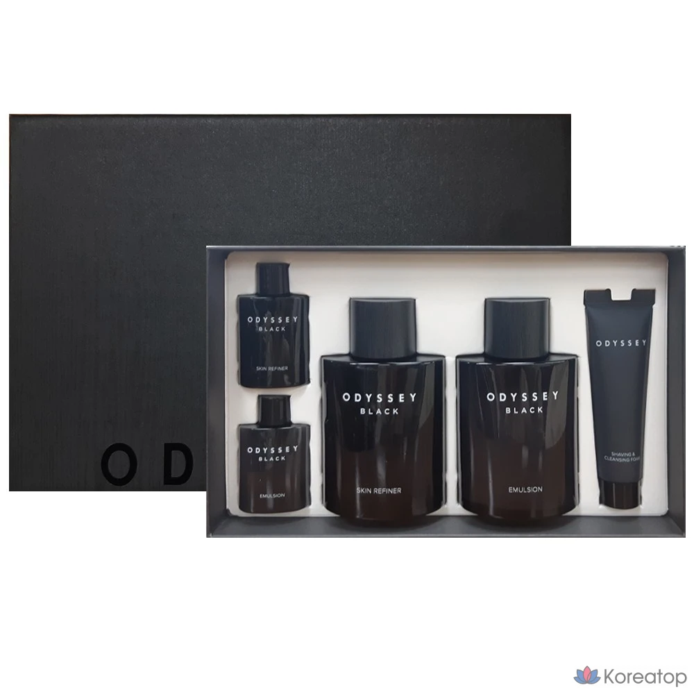 Набор мужской косметики ODYSSEY Black, 2 комплекта.