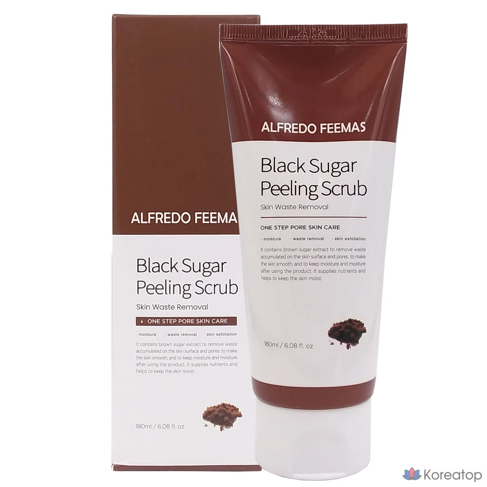 Скраб для лица Alfredo Feemas Black Sugar Peeling Scrub, 1 шт., 180 мл