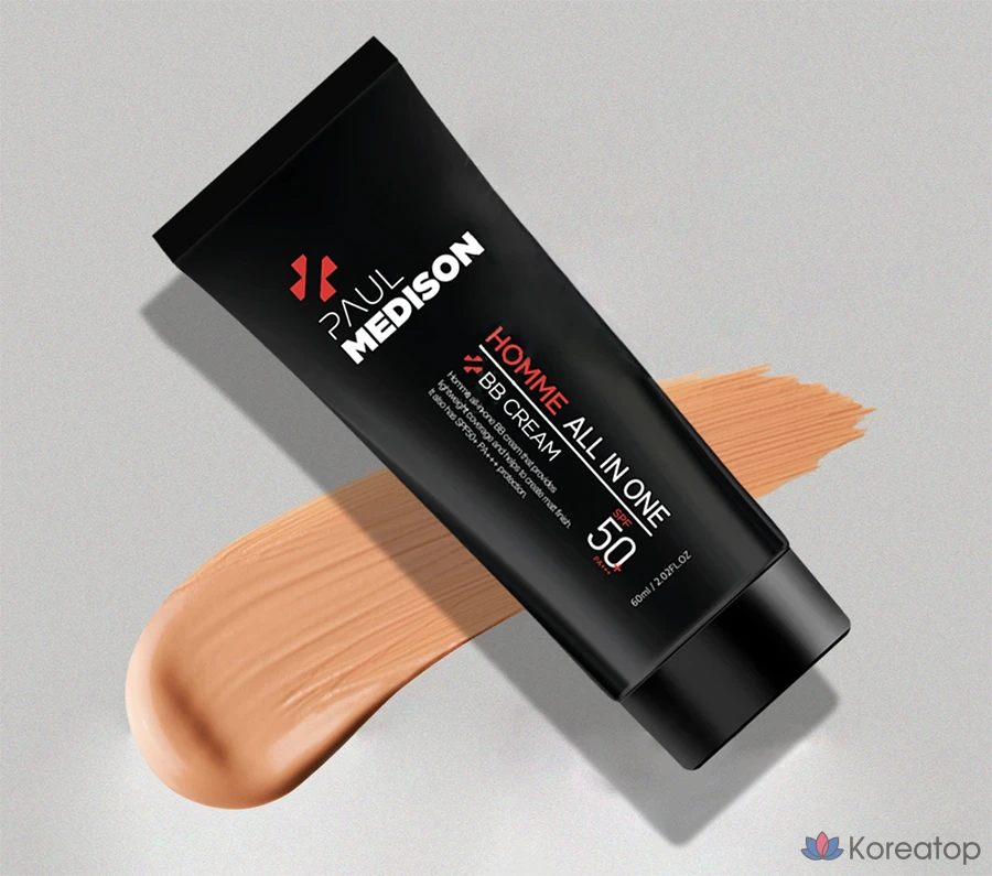 BB-крем PAUL MEDISON Homme All-in-One SPF 50+ PA+++, 60 мл, 1 шт.