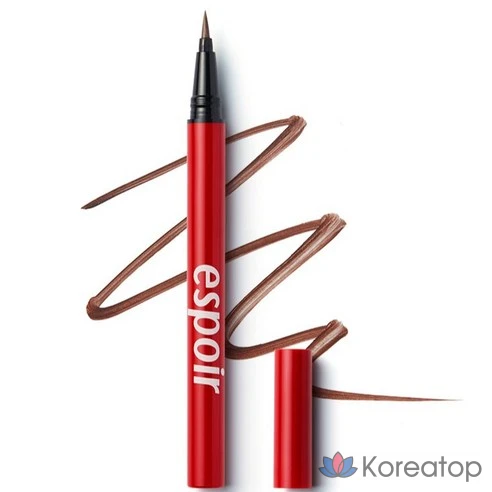 Подводка для глаз Espoir No-Merging Brush Eyeliner, оттенок Moody Brown