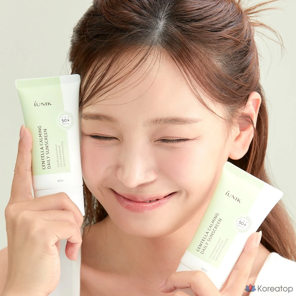 Солнцезащитный крем 9wishes Iunik Centella Calming Daily Sunscreen, 60 мл, 1 шт.