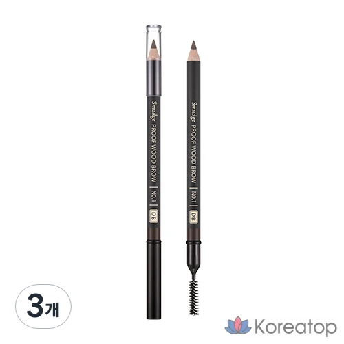 Карандаш для бровей Missha Smudge-proof Wood Brow, оттенок Dark Brown, 1 шт.