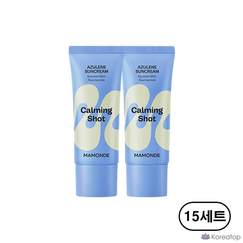 Солнцезащитный крем Mamonde Calming Shot Azulene SPF50+ PA++++, 70 мл, 15 комплектов
