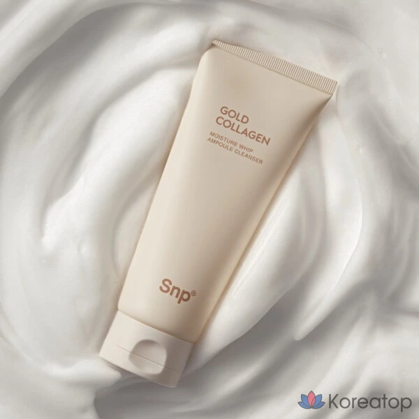 Гидрофильное масло SNP Gold Collagen Moisture Whip Ampoule Cleanser, 150 мл, 1 шт.
