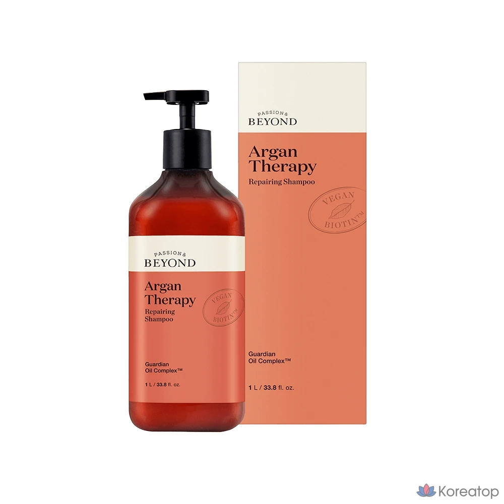 Восстанавливающий шампунь BEYOND Argan Therapy, 1 л, с протеиновым эффектом, 1 шт.