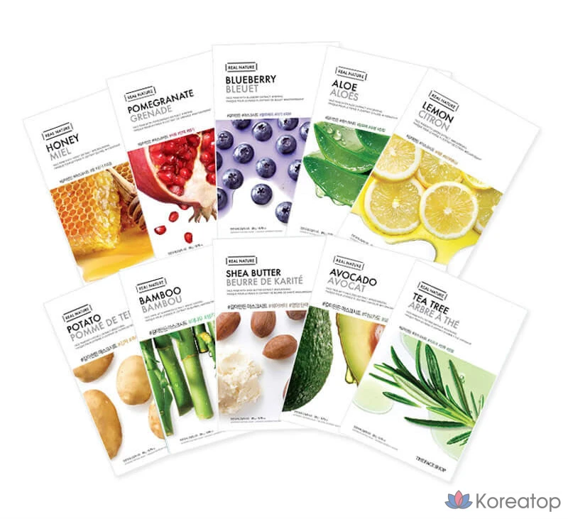 Тканевая маска для лица The Face Shop Real Nature Shea Butter Mask Sheet, 25 шт., фото 2