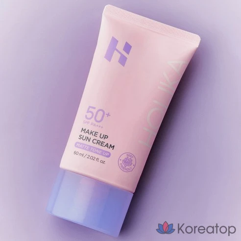 Holika Holika Make Up Sun Cream SPF 50+ PA++++ 60 мл — солнцезащитный крем-база под макияж с матовым финишем