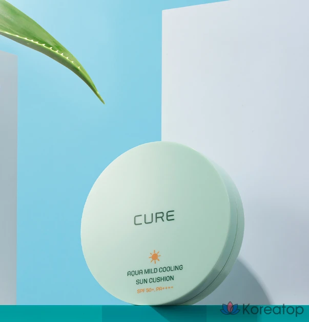 Солнцезащитный кушон KIM JEONG MOON Aloe La Sense Loe Cure Aqua Mild Cooling Sun Cushion SPF50+ PA++++ Refill, 25 г, 1 шт.