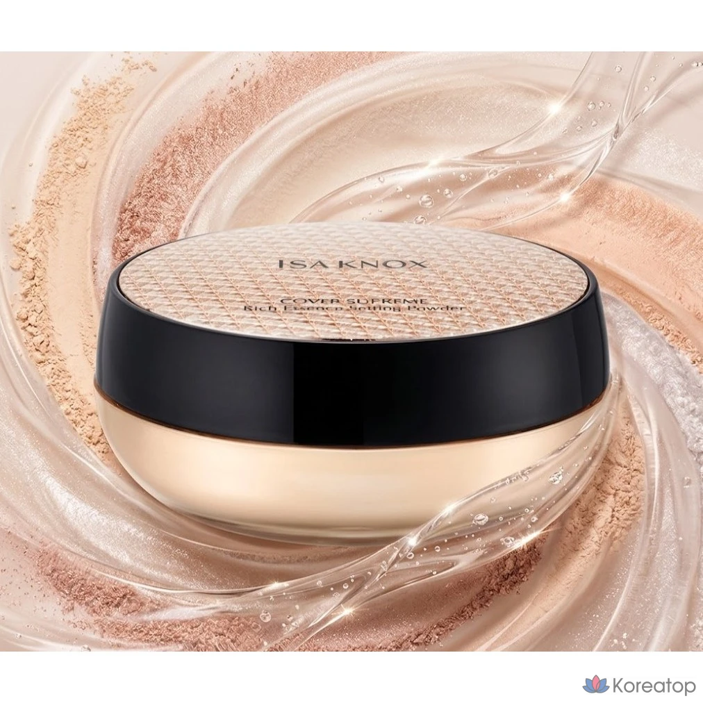 Рассыпчатая пудра для фиксации макияжа Isa Knox Cover Supreme Rich Essence Setting Powder, оттенок 21 Light Beige, 30 г, 1 шт.