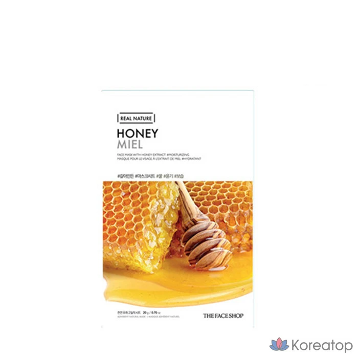 Тканевая маска для лица The Face Shop Real Nature Honey Mask Sheet, 1 шт.
