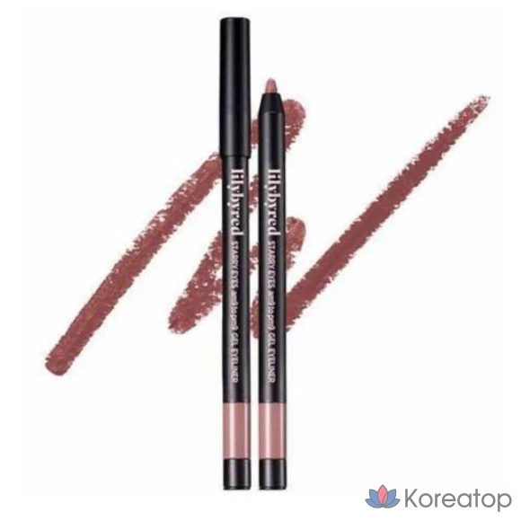 Подводка для глаз Lilybyred Stari Eyes 9 to 9 Gel Eyeliner, оттенок 19 MISTY FIG, 0.5 г, 1 шт.