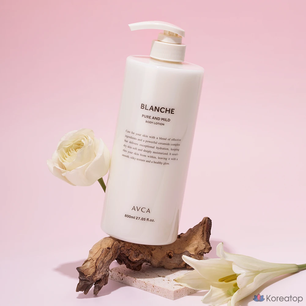 Лосьон для тела AVCA Pure &amp; Mild с керамидами, аромат Blanche, 800 мл, 1 шт.
