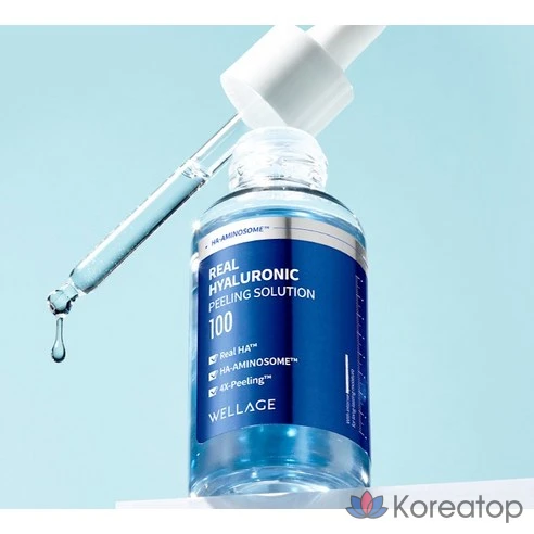 Пилинг-раствор с гиалуроновой кислотой Wellage Real Hyaluronic