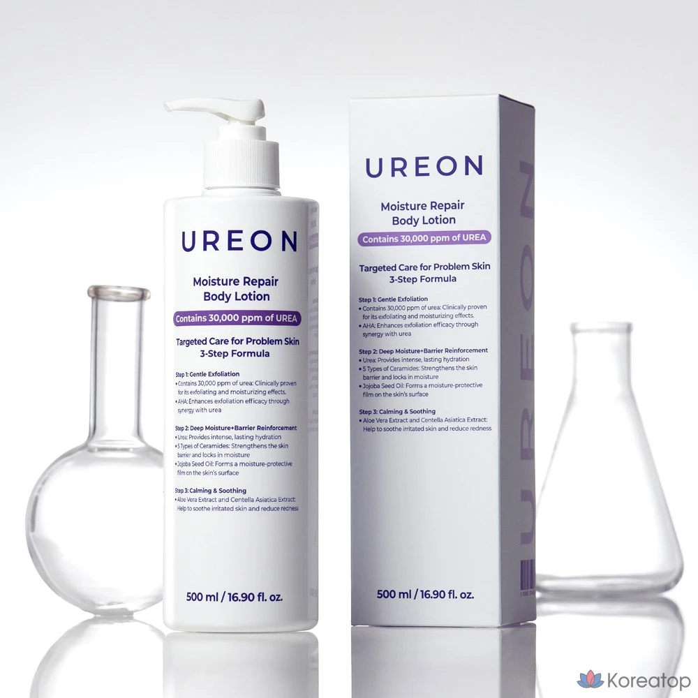 Лосьон для тела Urea Moisture Repair для проблемной кожи, кожи с мурашками, «змеиной кожей», отмершими клетками и расширенными порами, 1 шт., 500 мл.