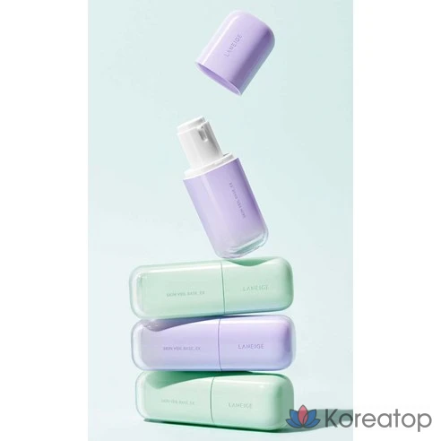 Тонирующая основа под макияж Laneige Skin Veil Base EX SPF28 PA++ мятно-зеленая