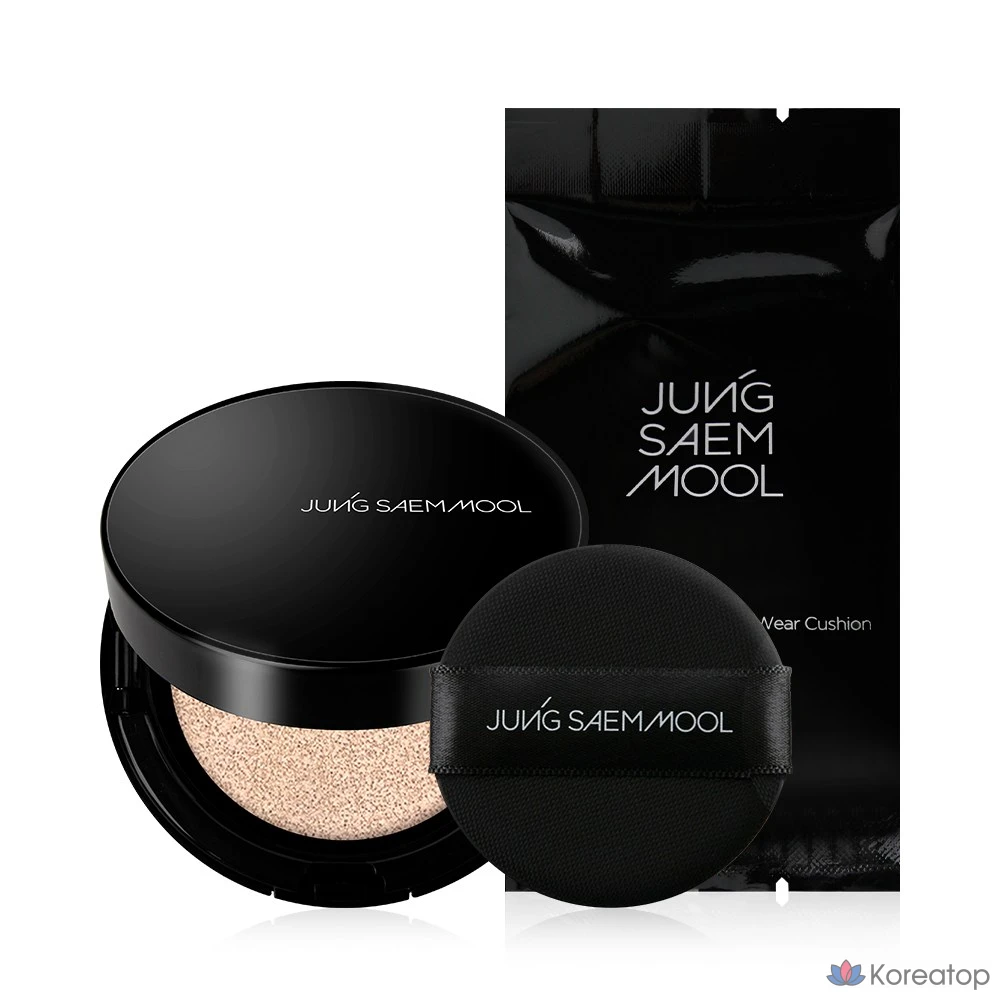 Тональный крем-кушон Essential Skin Nude Longwear Cushion (с сменным блоком), 1 шт., Jungsaemmool