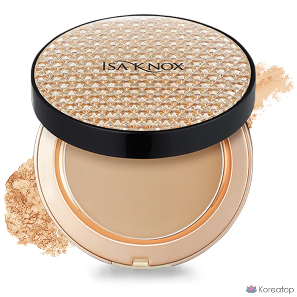 Тональная пудра Isa Knox Cover Supreme Rich Essence Two-Way Pact 10 г, № 23, натуральный бежевый, 1 шт.