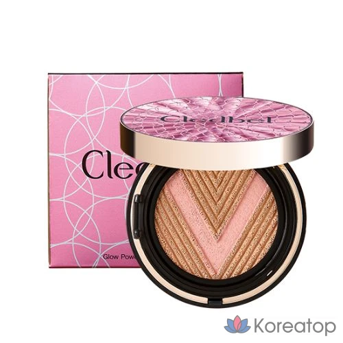 Набор Cledbel Glow Power Lift V Pink Cushion Foundation 13 г + сменный блок 13 г + спрей для лица Rose Mist 100 мл, № 23, 1 шт.