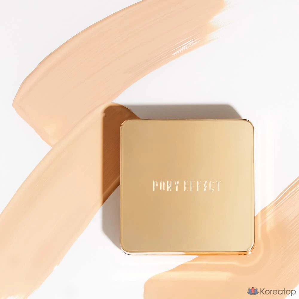 Тональный крем-кушон Pony Effect Coverstay Cushion Foundation EX, 15 г, 2 сменных блока, № 23, телесно-бежевый, 1 шт.