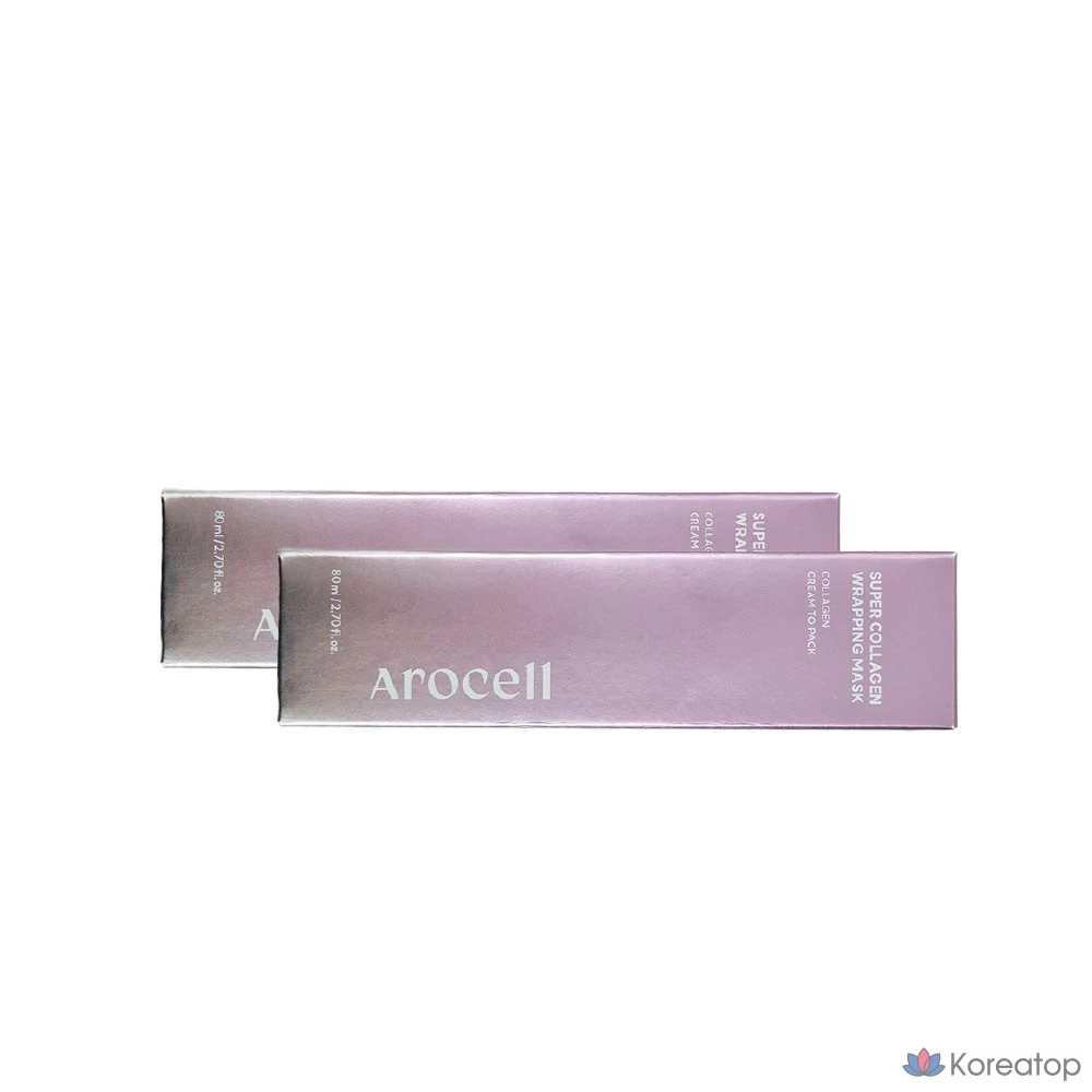 Пилинг-маска Arocell Wrapping Mask Pack Peel-Off Pack Super Collagen, 80 мл, 2 шт.