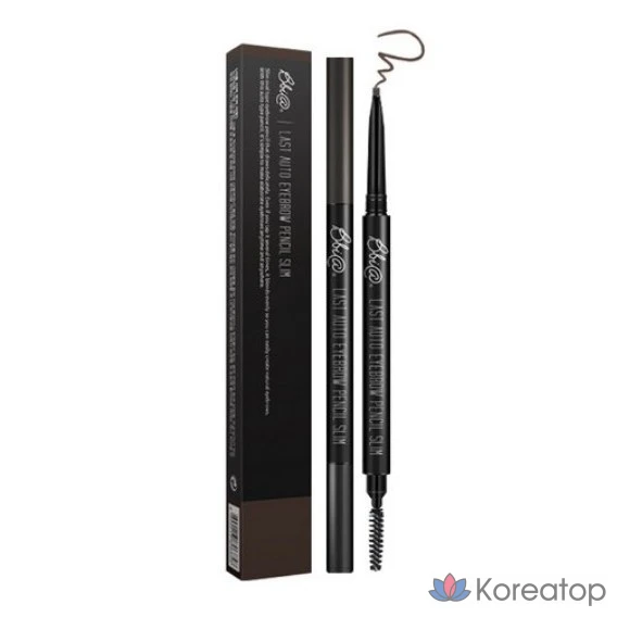 Карандаш для бровей BBIA Last Auto Eyebrow Pencil Slim, оттенок S2 Dark Brown, 0.06 г, 1 шт.