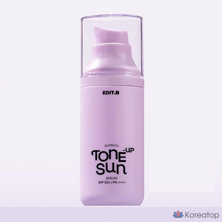 Солнцезащитная сыворотка EditB Sunday Tone-Up SPF50+ PA++++, 55 мл, 1 шт., фото 2